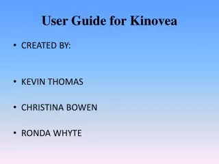 User Guide for Kinovea