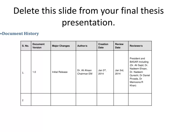 delete this slide from your final thesis presentation