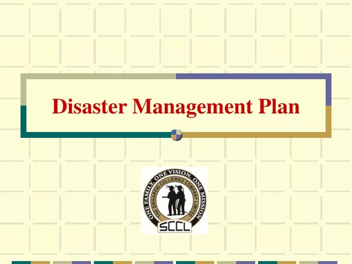 disaster management plan