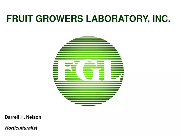 fruit growers laboratory inc