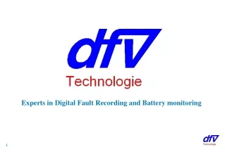 Experts in Digital Fault Recording and Battery monitoring