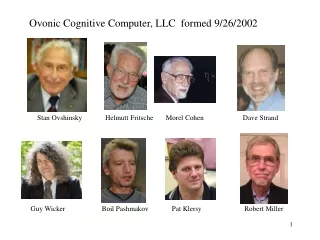 Ovonic Cognitive Computer, LLC  formed 9/26/2002