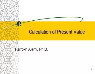 Calculation of Present Value