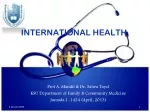 INTERNATIONAL HEALTH - slide 1