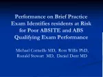 Identifying At-Risk Residents: ABITE and ABS Qualifying Exam Performance - slide 1