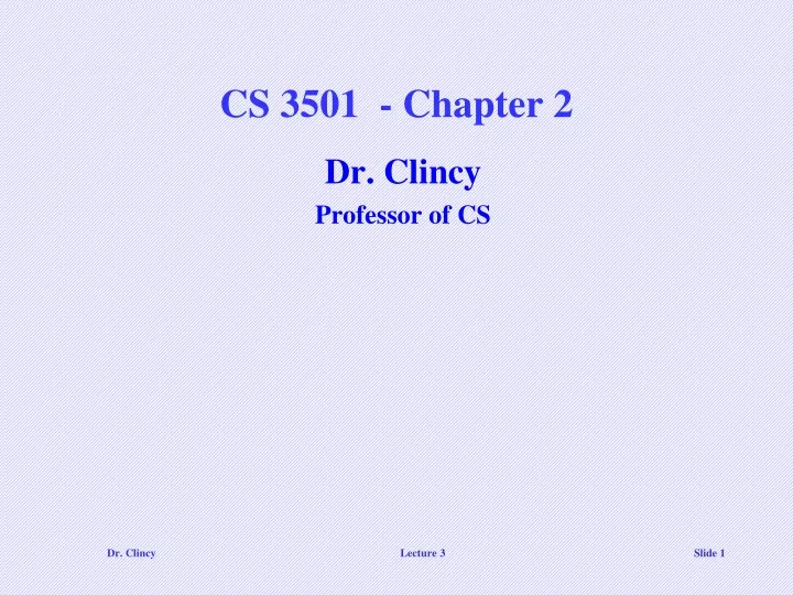 cs 3501 chapter 2