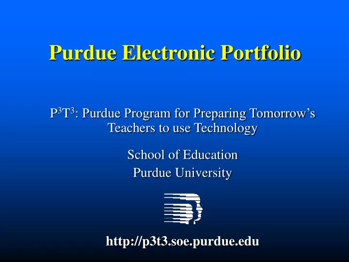 purdue electronic portfolio