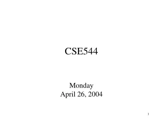 CSE544