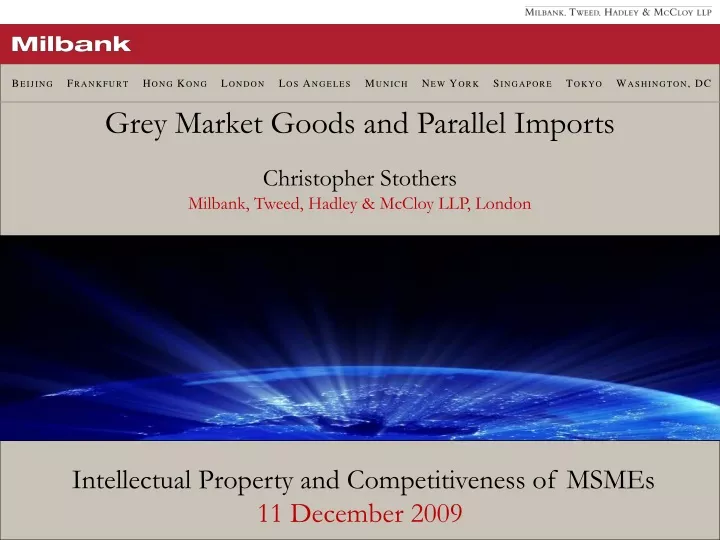 grey market goods and parallel imports