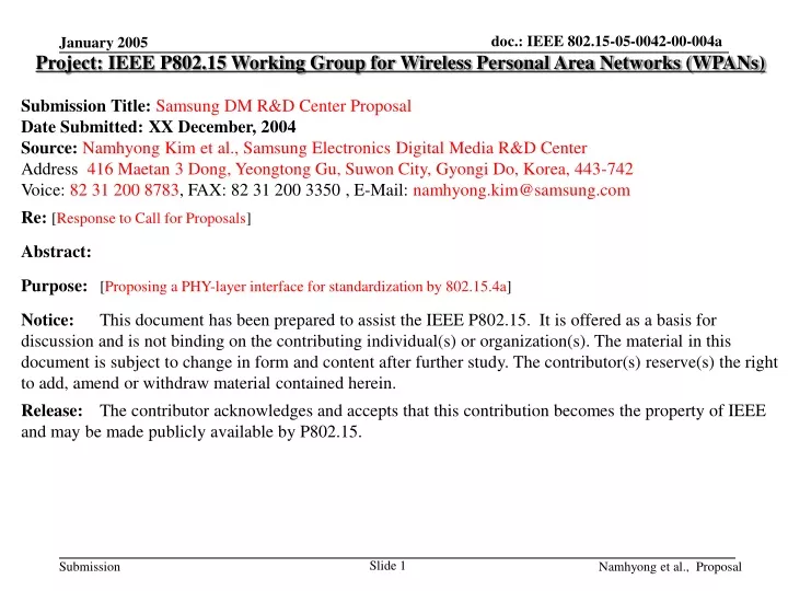 project ieee p802 15 working group for wireless