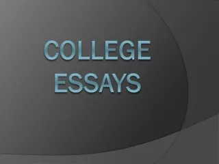 College  Essays