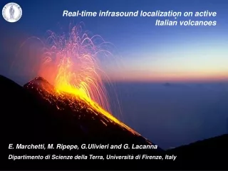 Real-time infrasound localization on active Italian volcanoes