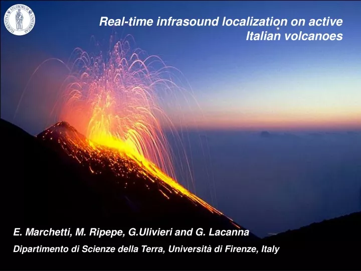 real time infrasound localization on active