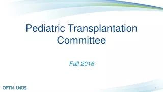 Pediatric Transplantation Committee