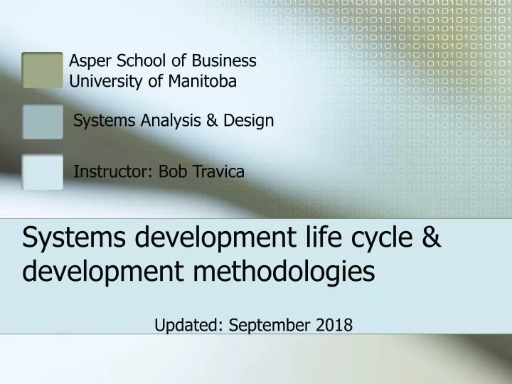 systems development life cycle development methodologies