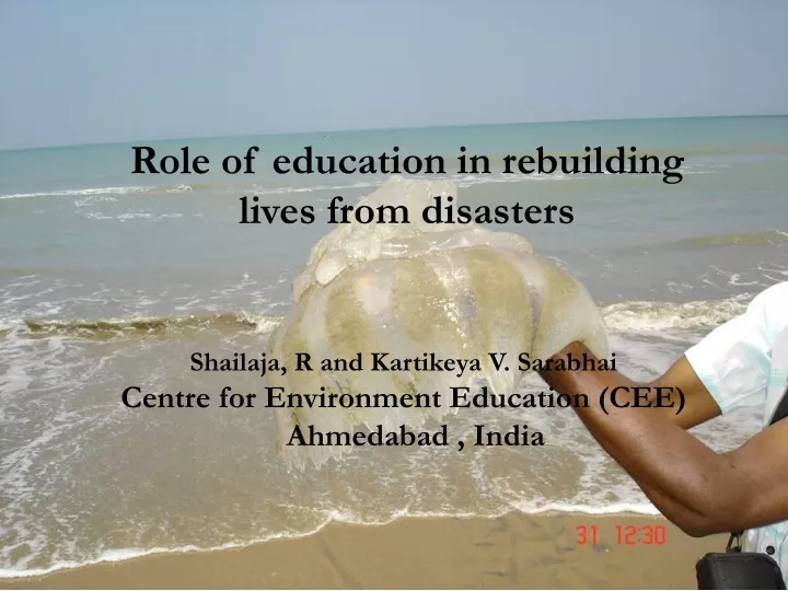role of education in rebuilding lives from disasters