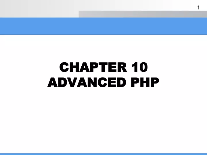chapter 10 advanced php