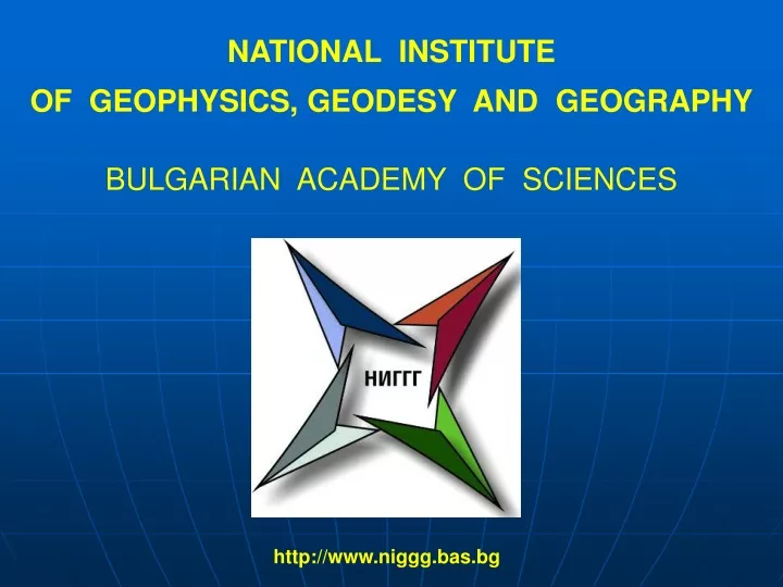 national institute of geophysics geodesy