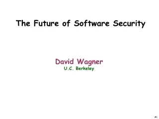 The Future of Software Security