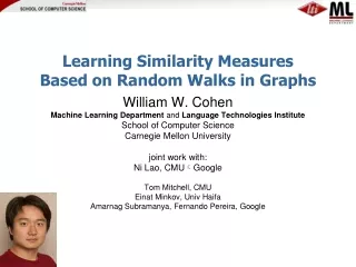 Learning Similarity Measures  Based on Random Walks in Graphs