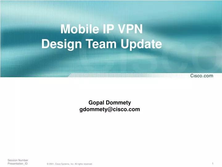 mobile ip vpn design team update