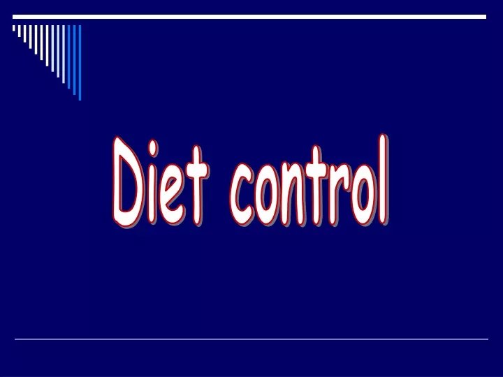 diet control