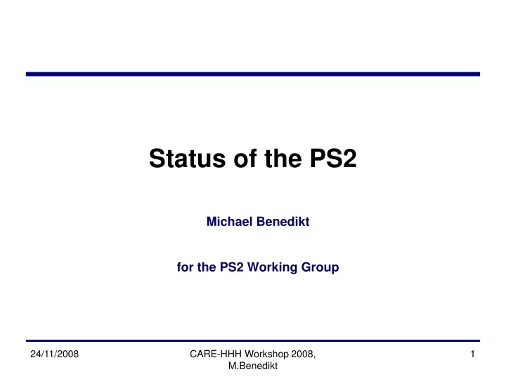status of the ps2
