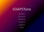 PPT - SOAPSTone PowerPoint Presentation, free download - ID:256313