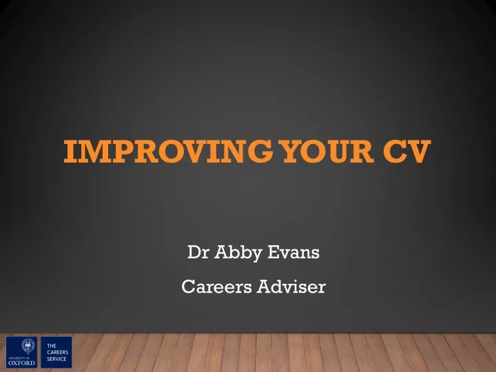 improving your cv