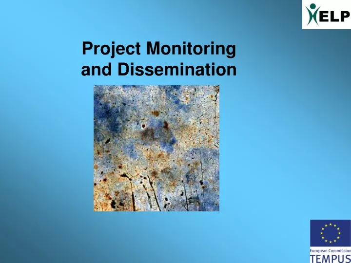 project monitoring and dissemination