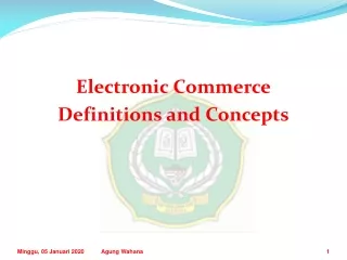 Electronic Commerce Definitions and Concepts