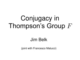 Conjugacy in Thompson’s Group  