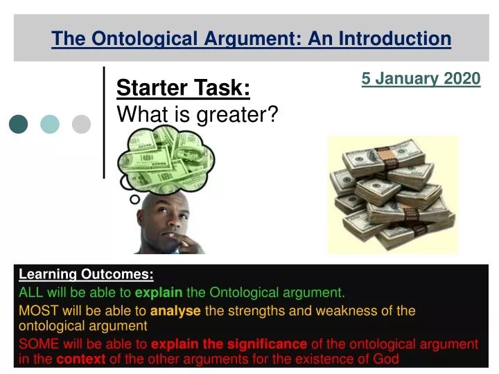 the ontological argument an introduction