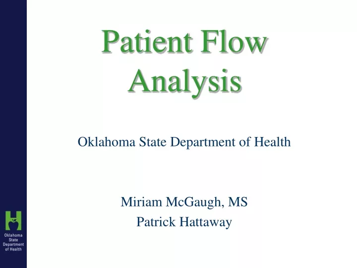 patient flow analysis