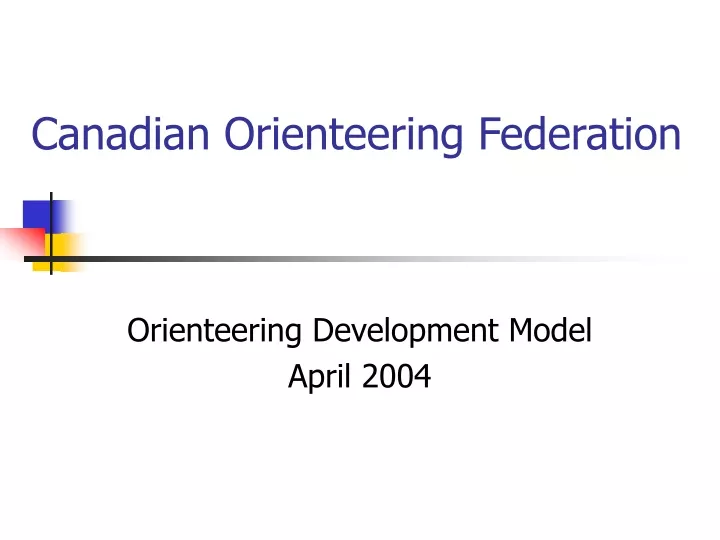 canadian orienteering federation