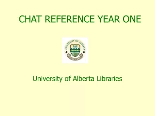 CHAT REFERENCE YEAR ONE