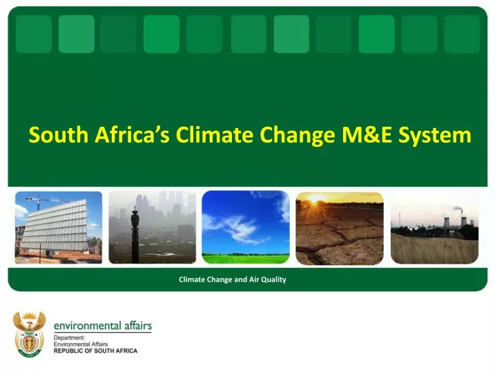 south africa s climate change m e system