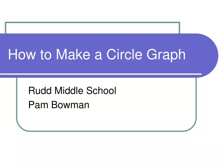 how to make a circle graph