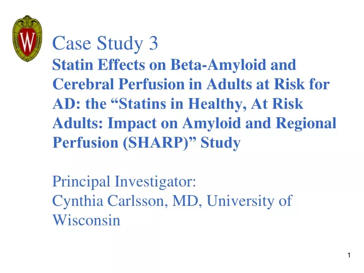 case study 3 statin effects on beta amyloid