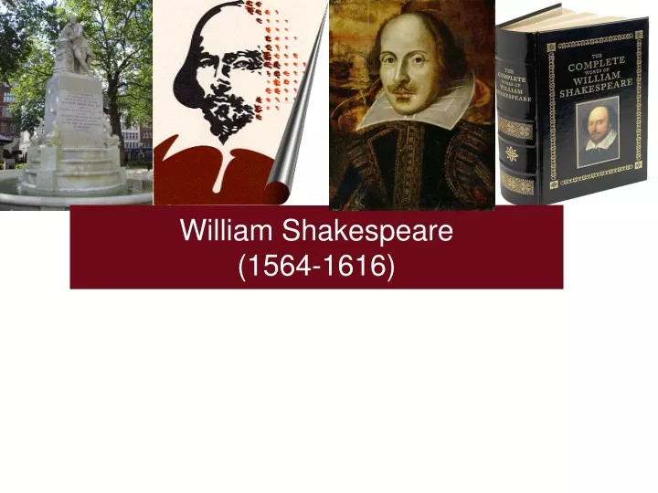 william shakespeare 1564 1616