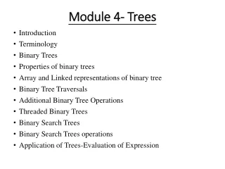 Module 4- Trees