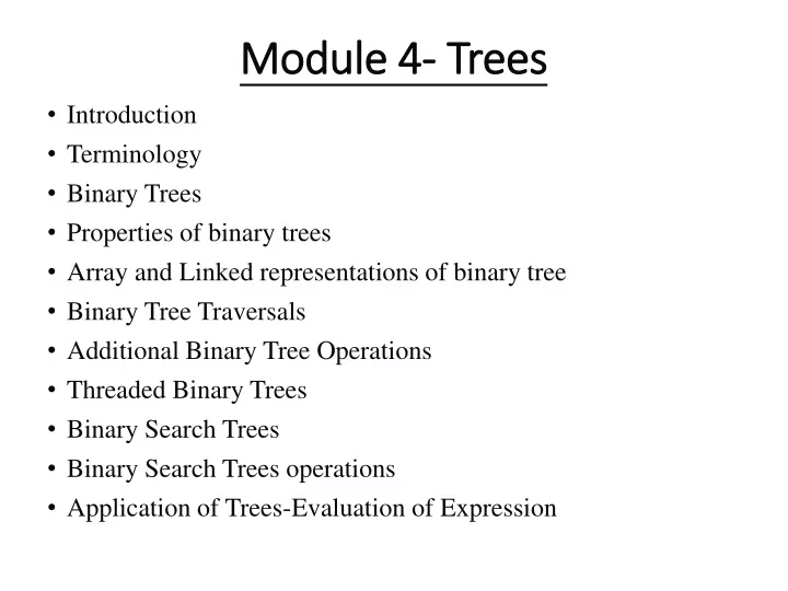 module 4 trees
