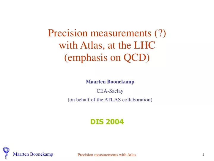 precision measurements with atlas at the lhc emphasis on qcd