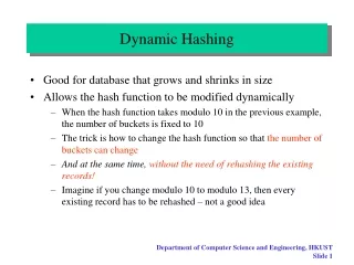Dynamic Hashing