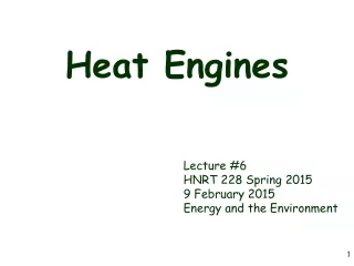 Heat Engines