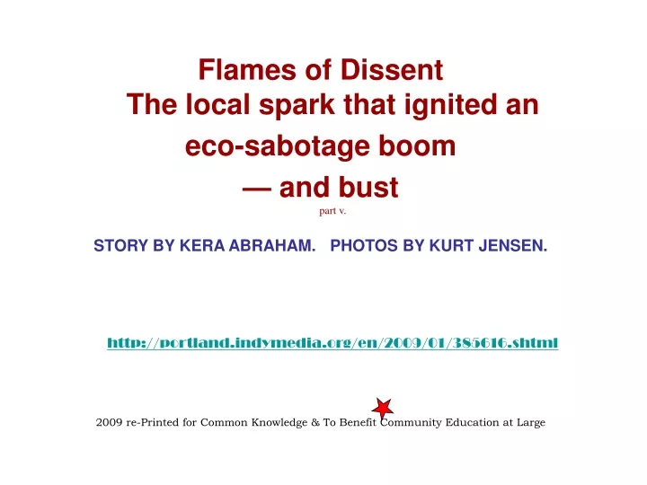 flames of dissent the local spark that ignited