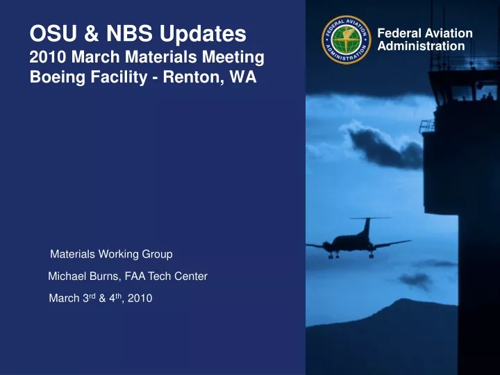 osu nbs updates 2010 march materials meeting boeing facility renton wa