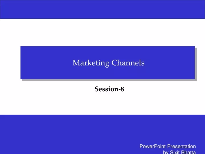 marketing channels