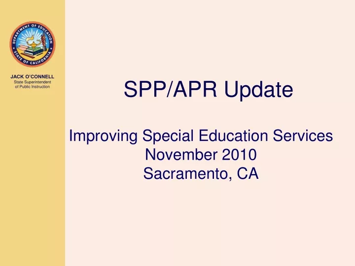 improving special education services november 2010 sacramento ca