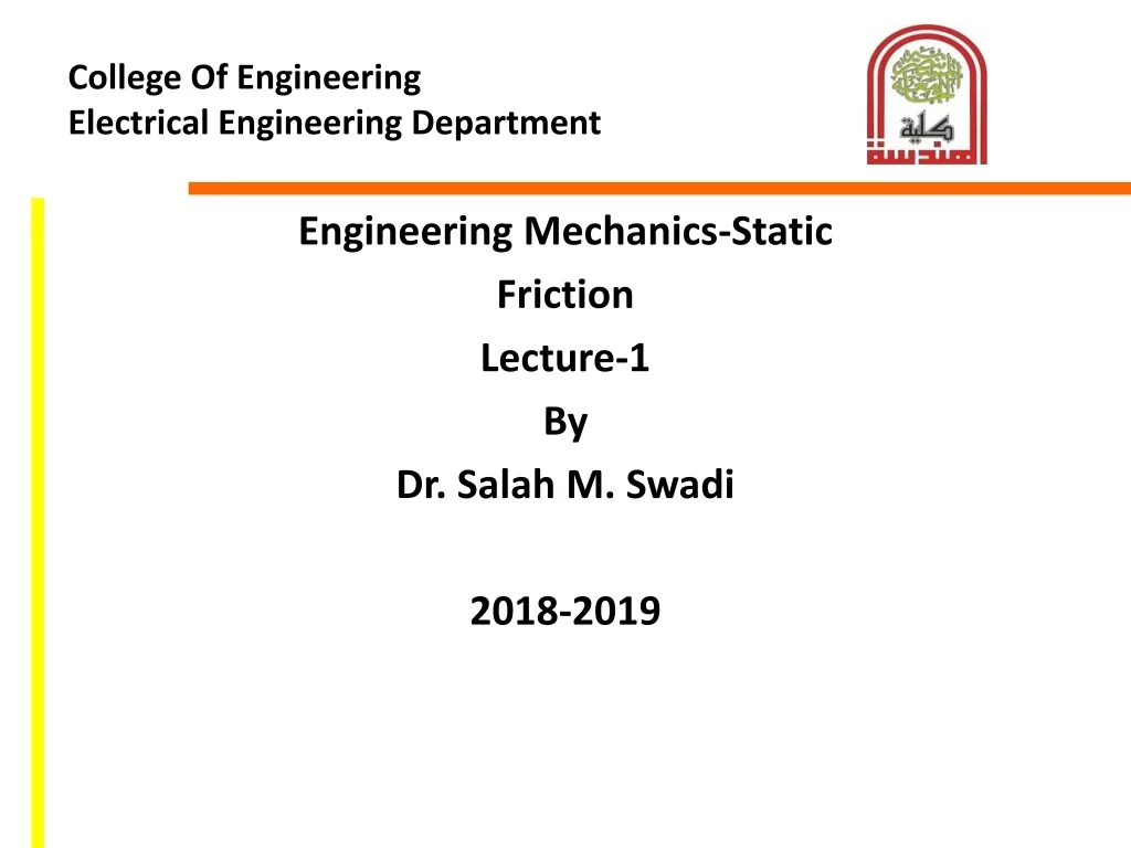 PPT - College Of Engineering Electrical Engineering Department ...